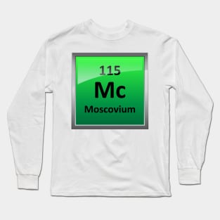 Moscovium or Element 115 Periodic Table Symbol Long Sleeve T-Shirt